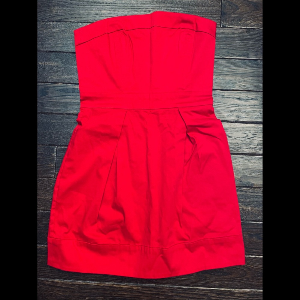 VINTAGE French Connection Strapless Cocktail Dress (sz 6) - RARE